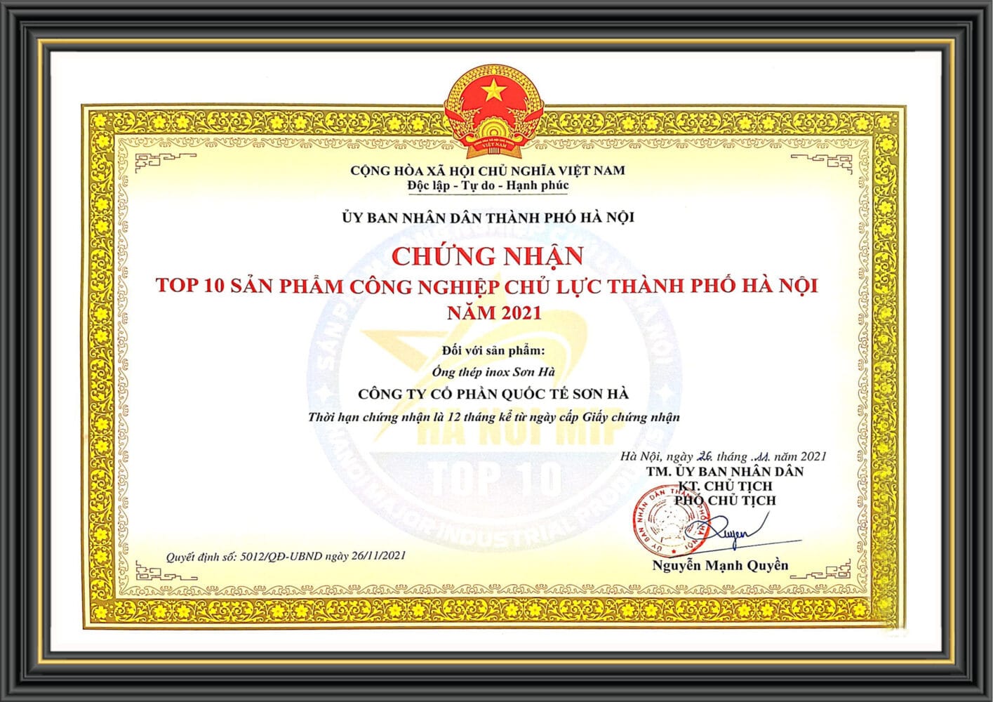 Top 10 Sản Phẩm Công Nghiệp Chủ Lực Thành Phố Hà Nội 