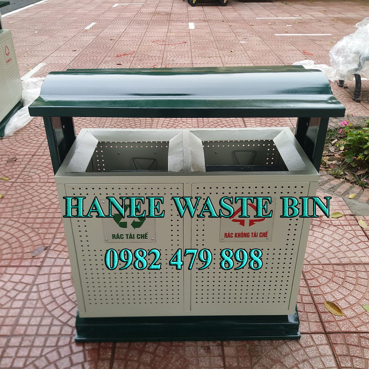 thung rac thep doi HN-57