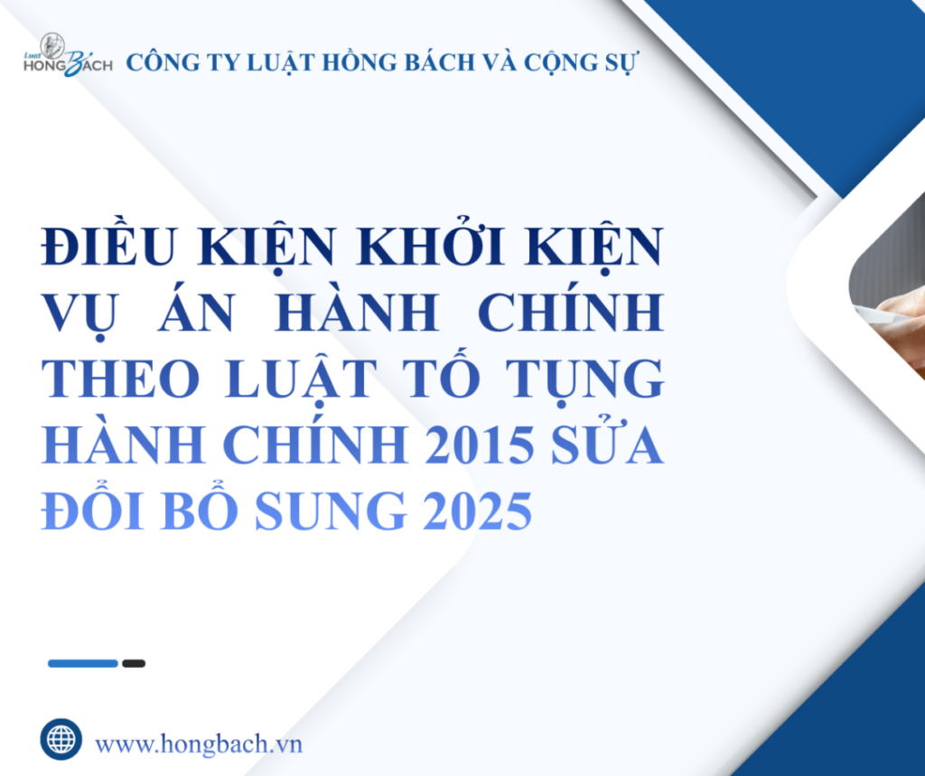 Điều kiện khởi kiện vụ án hành chính theo Luật Tố tụng hành chính 2015 sửa đổi bổ sung năm 2025